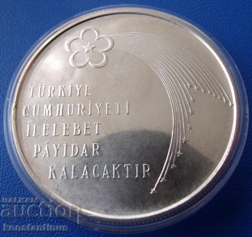 Turcia 100 de lire 1973 Argint UNC PROOF Rare cu preț € 43.97 | 86.00 BGN