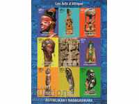 1999. Madagascar. The Art of Africa. Block.