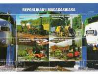 1999. Μαδαγασκάρη. Σιδηροδρομικές μεταφορές - ατμομηχανές. Αποκλεισμός.