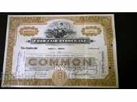 Share certificate Food Fair Stores, INC. | 1958