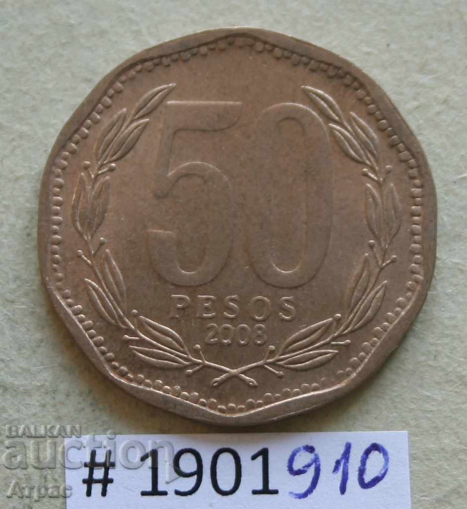 50 pesos 2008 Chile