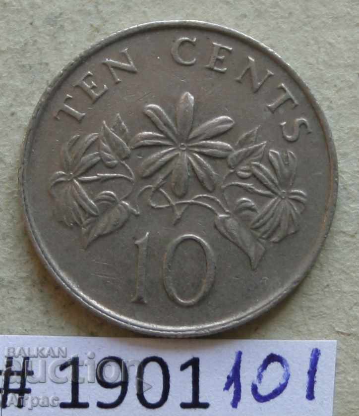10 цента  1986 Сингапур