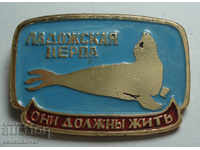 25305 USSR sign Seal type Ladoška nerpa