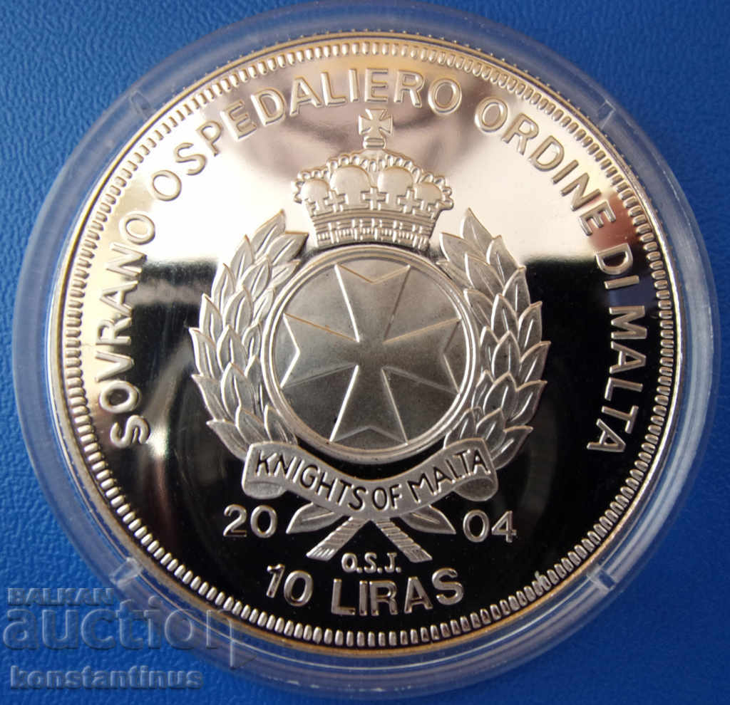Malta / Ordinul Maltez / -10 Liras 2004-Matt-Glossy BZZ cu preț € 17.90 | 35.01 BGN
