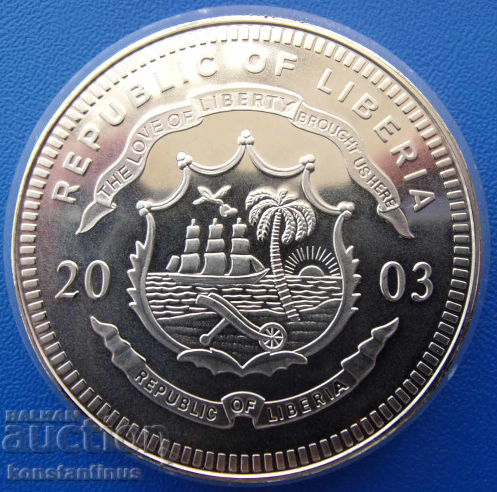 Liberia 5 dolari 2003 Monede din Vatican PROOF UNC cu preț € 12.78 | 25.00 BGN