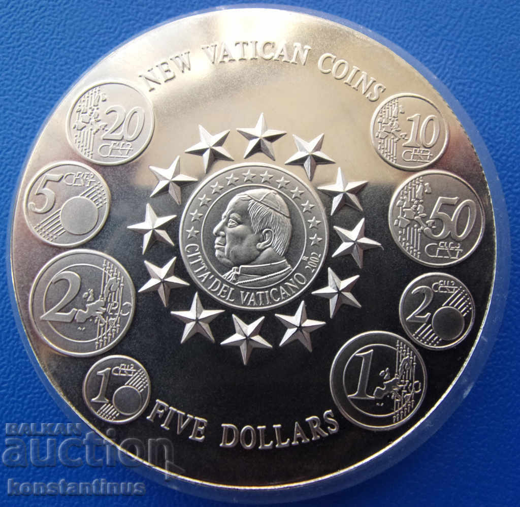 Liberia 5 Dollars 2003 Vatican Coins PROOF UNC