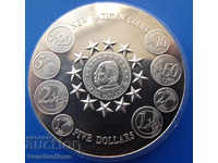 Liberia 5 Dollars 2003 Vatican Coins PROOF UNC