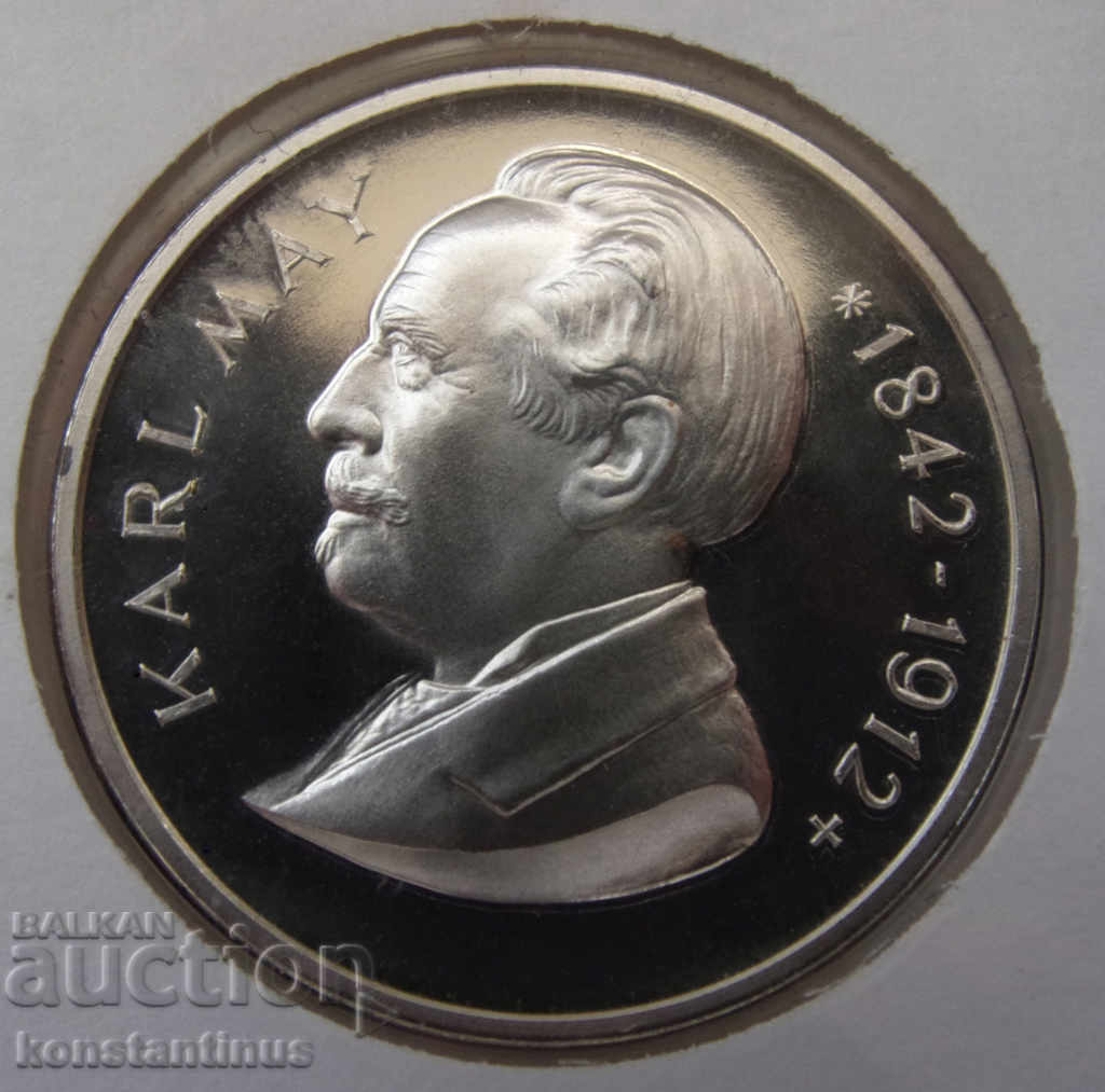 Licitație Carl May - Vinetou 1987 Argint PROOF UNC Licitație Carl May - Vinetou 1987 Argint PROOF UNC