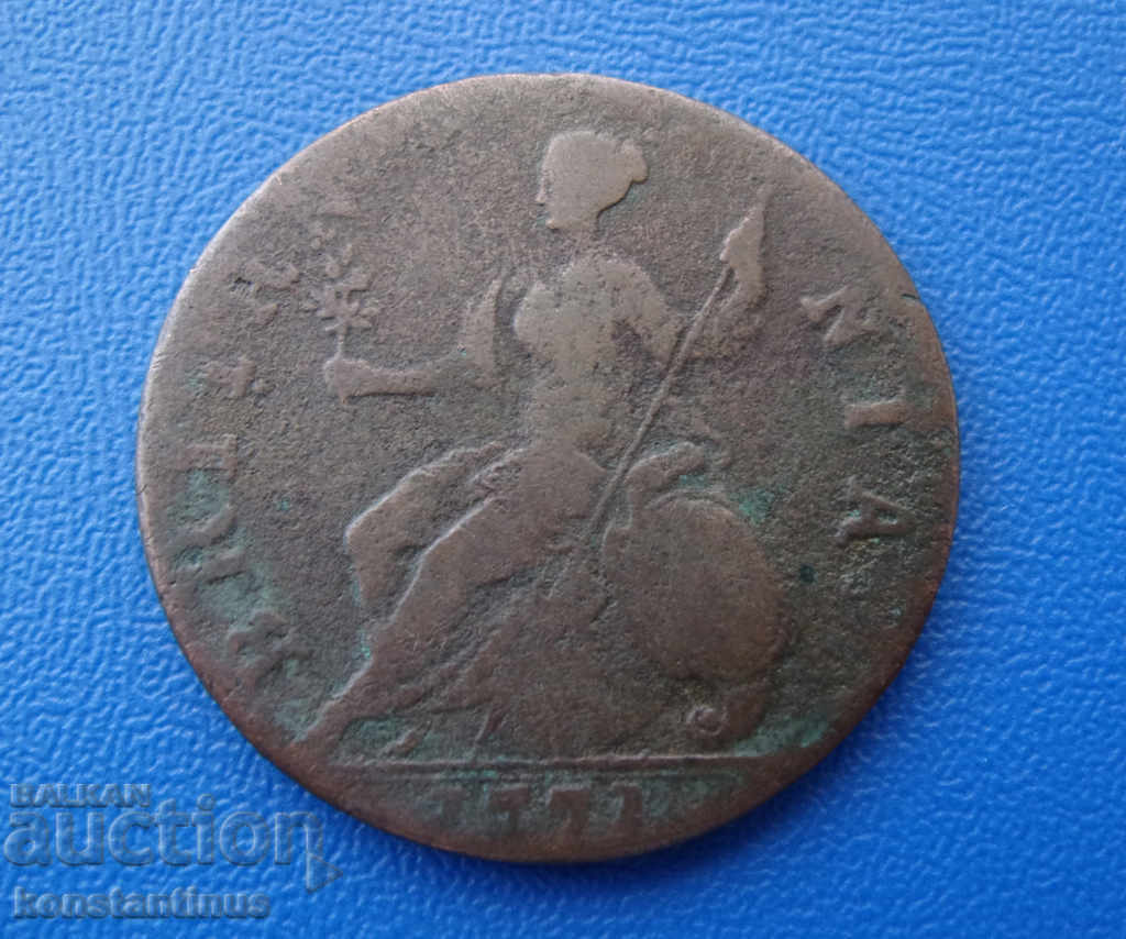 Great Britain George III 1 Penny 1777 Rare with price € 16.87 | 32.99 BGN