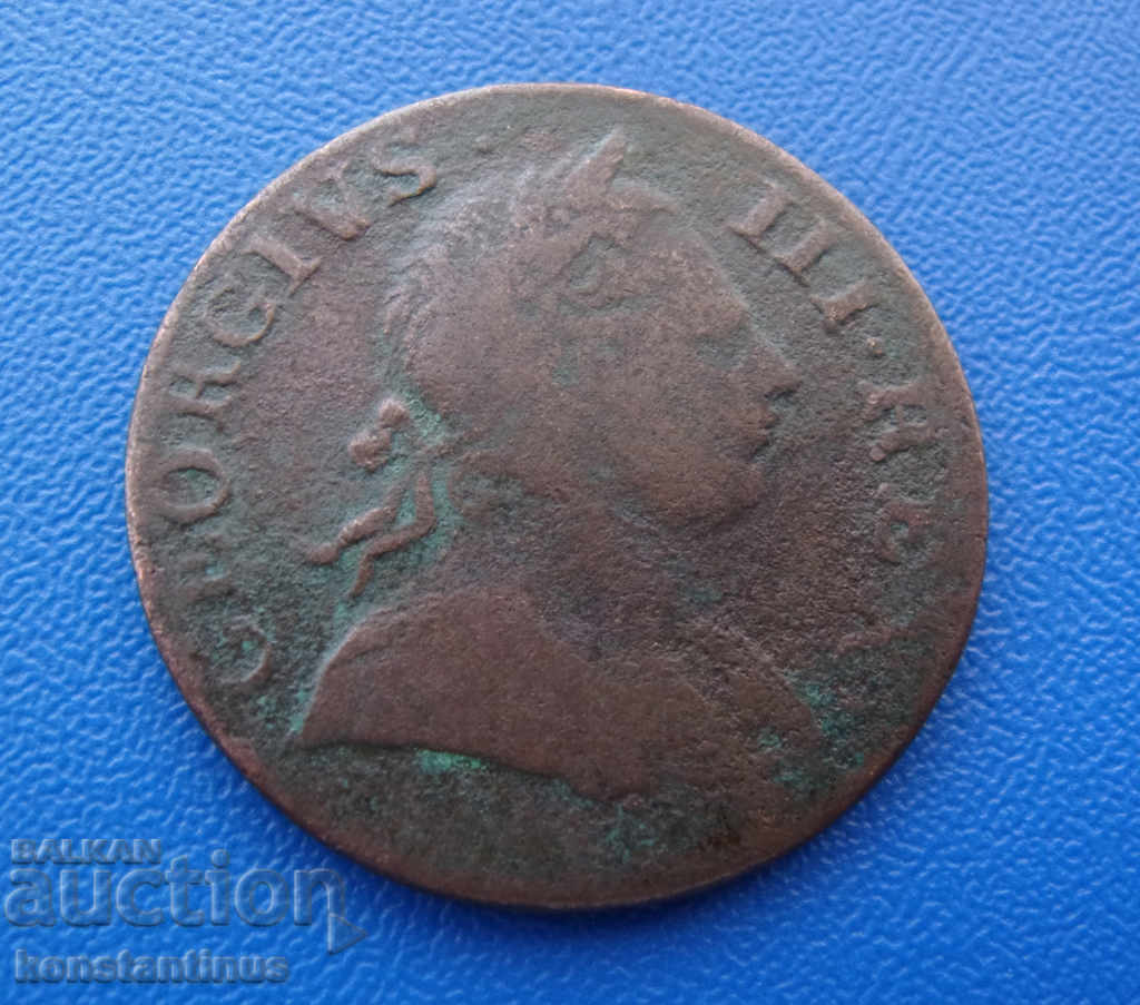 Great Britain George III 1 Penny 1777 Rare