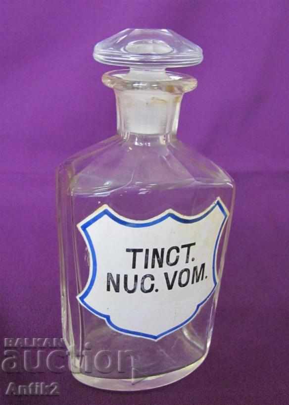 Old Crystal Glass Pharmacy Shelf with price 70.00 BGN | € 35.79 Old Crystal Glass Pharmacy Shelf with price 70.00 BGN | € 35.79