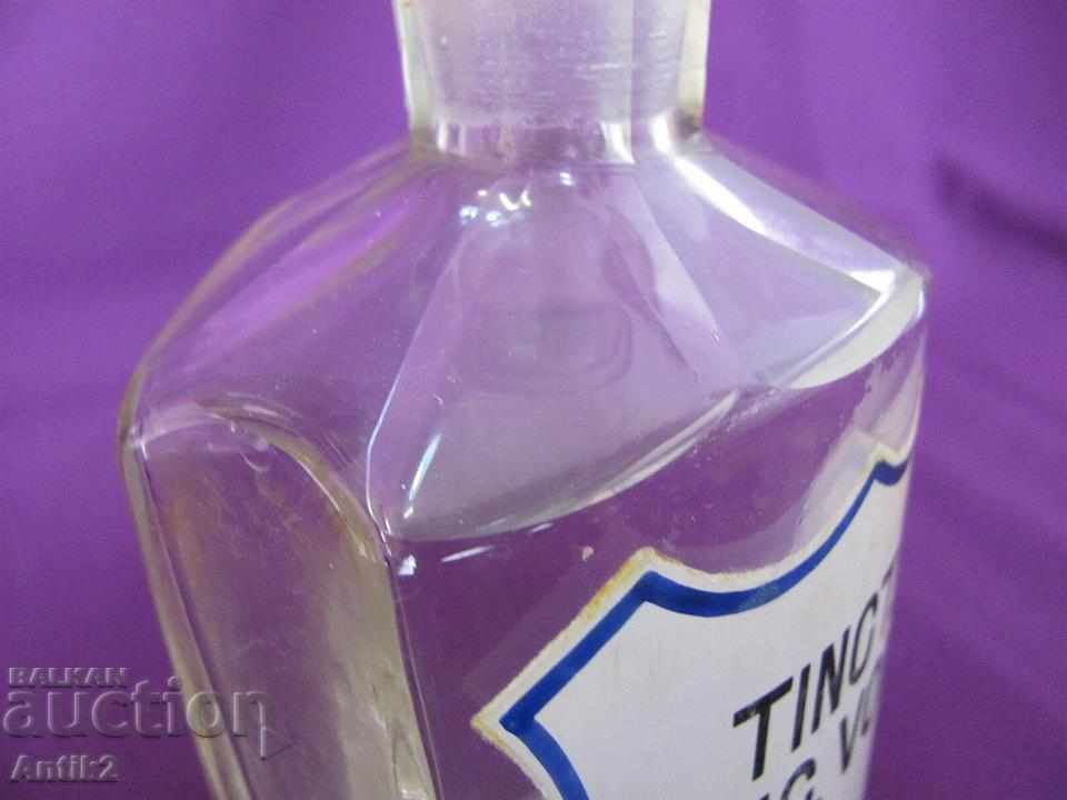 Delivery of Old Crystal Glass Pharmacy Shelf Delivery of Old Crystal Glass Pharmacy Shelf