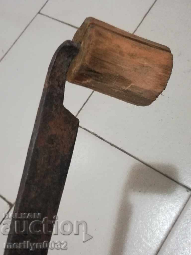 Old hand wrought iron tool - 6 Old hand wrought iron tool - 6