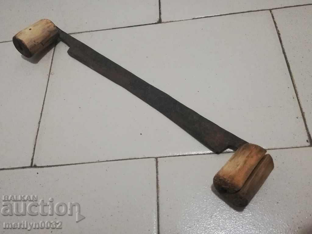 Old hand wrought iron tool Old hand wrought iron tool