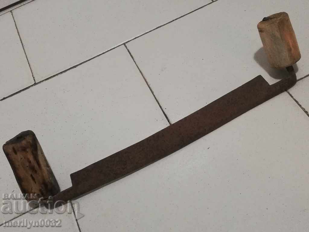 Old hand wrought iron tool with price 32.00 BGN | € 16.36 Old hand wrought iron tool with price 32.00 BGN | € 16.36