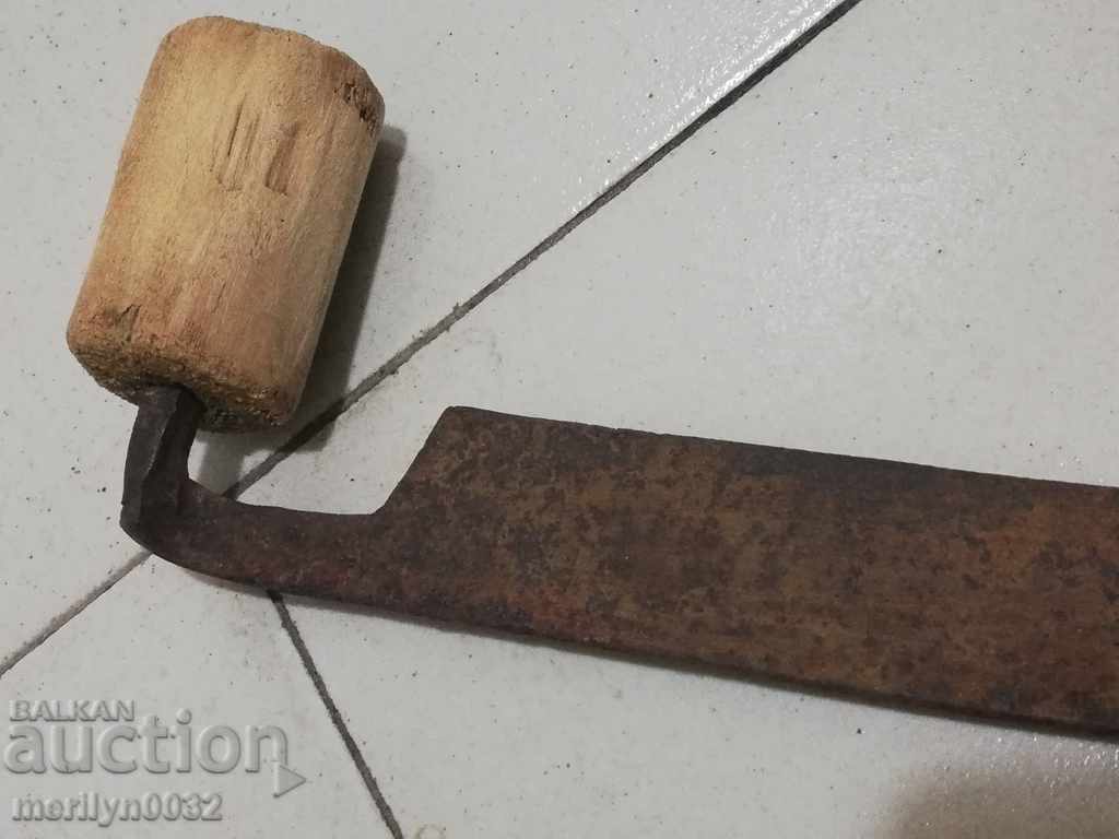 Old hand wrought iron tool - 6 Old hand wrought iron tool - 6