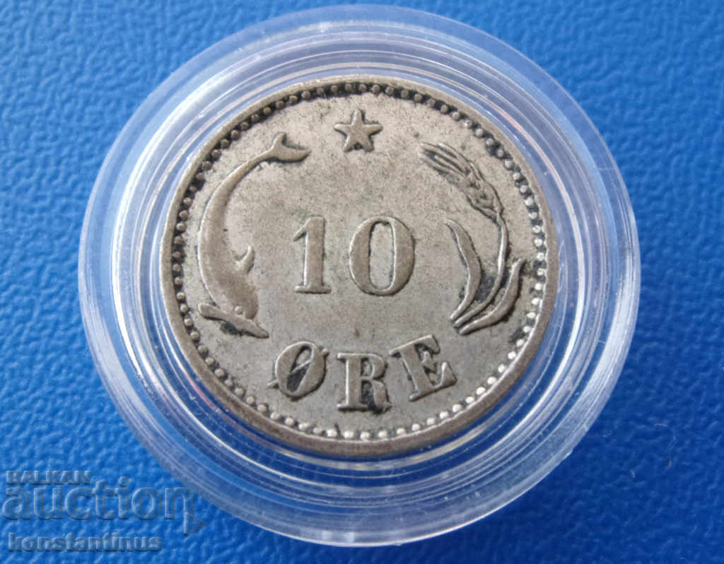 Danemarca 10 Pole 1899 Argint Rare cu preț € 13.29 | 25.99 BGN
