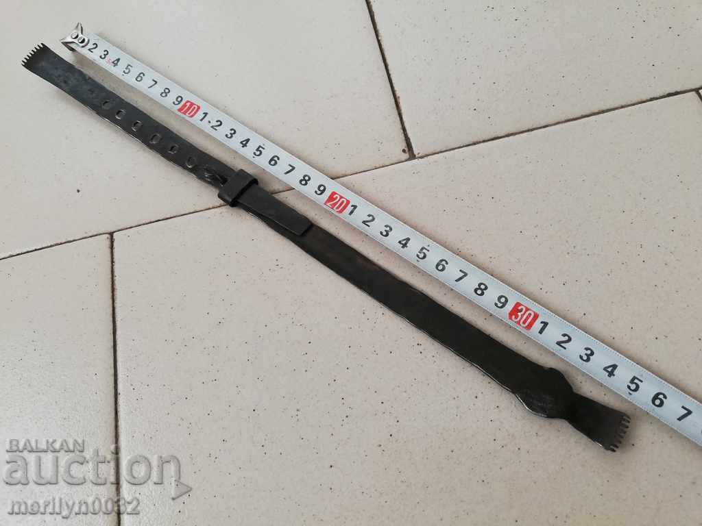 Auction Old wrought yardstick, wrought iron, cloth yardstick, measure Auction Old wrought yardstick, wrought iron, cloth yardstick, measure