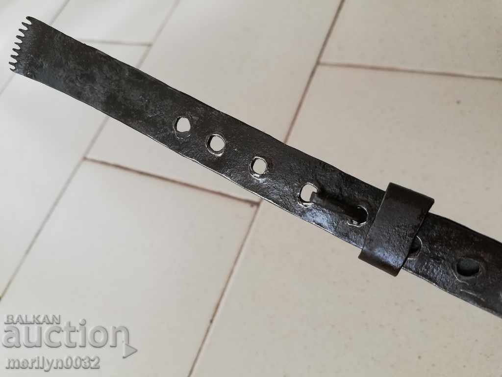 Old wrought yardstick, wrought iron, cloth yardstick, measure - 6 Old wrought yardstick, wrought iron, cloth yardstick, measure - 6