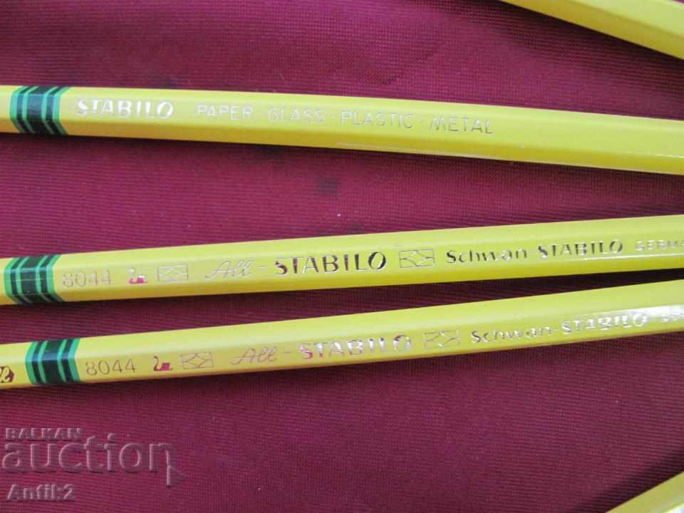 40 Yellow Pencils 12 pieces for glass and metal Germany - 5