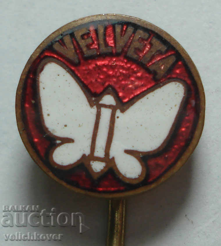 25341 Czechoslovak butterfly sign enamel