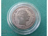 Denmark 10 Pole 1874 Silver Rare