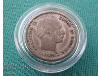 Denmark 10 Pole 1891 Silver Rare