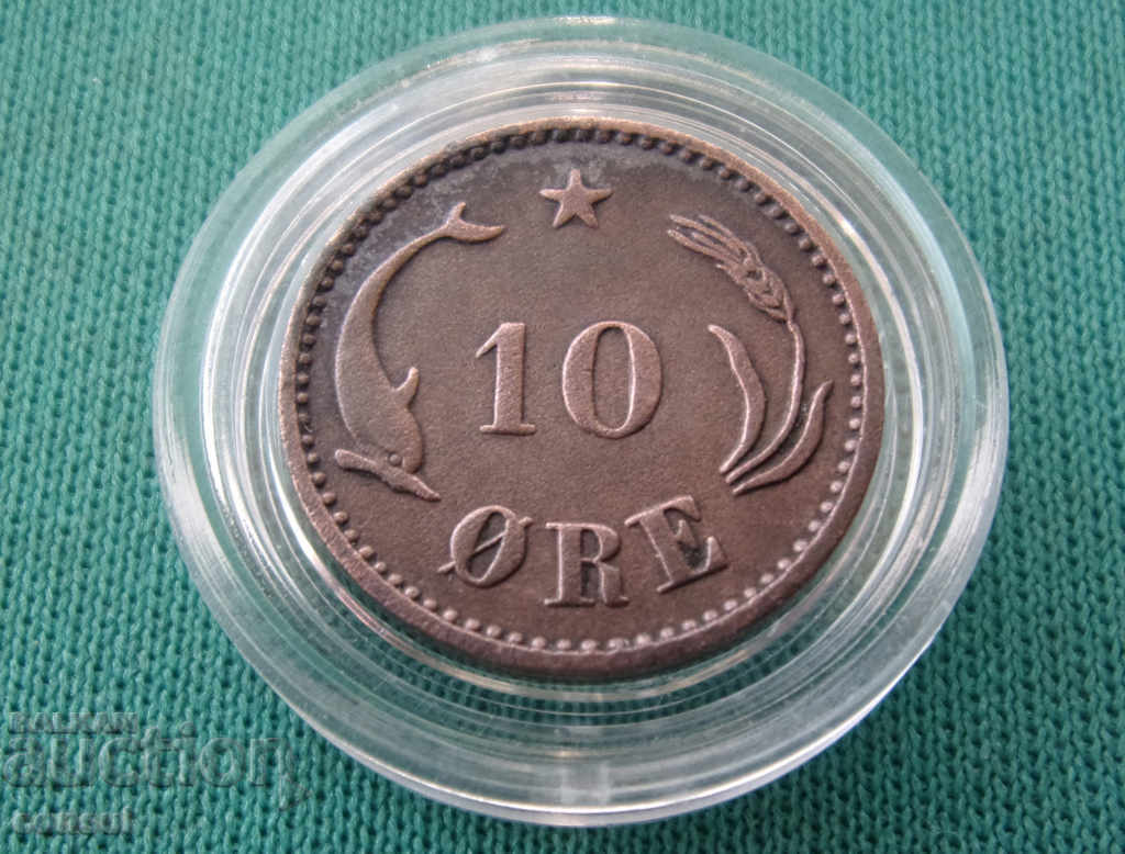 Danemarca 10 Pole 1894 Argint Rare cu preț € 11.25 | 22.00 BGN