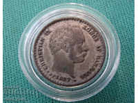 Denmark 10 Pole 1897 Silver Rare