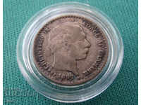 Denmark 10 Pole 1897 Silver Rare Coin
