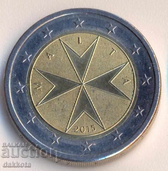 Malta 2 euro 2015, problemă rară