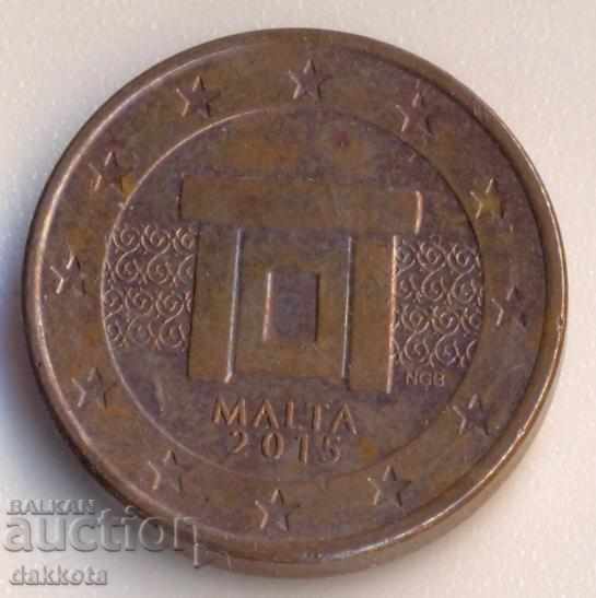 Malta 5 euro cents 2015, rare