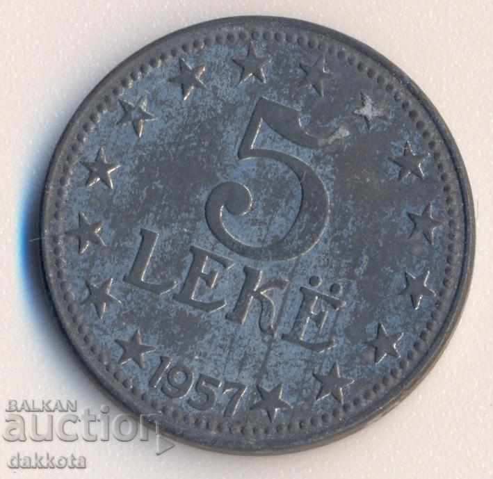 Албания 5 леке 1957 година