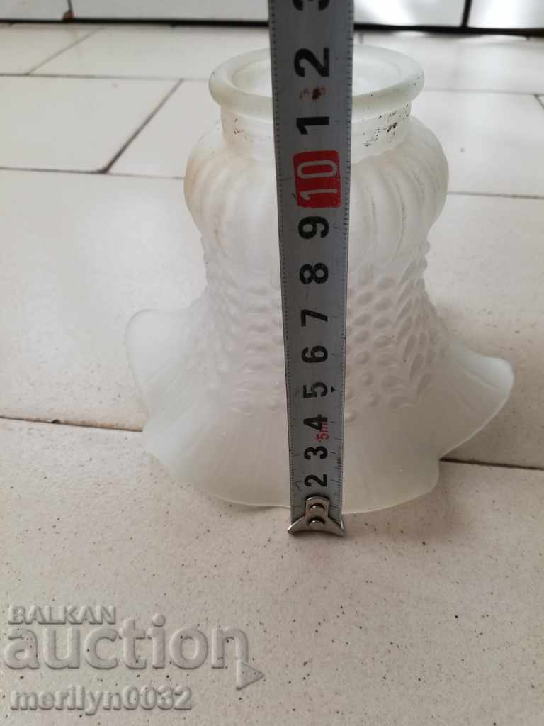 Old glass shade, lamp, lamp, chandelier lantern - 6