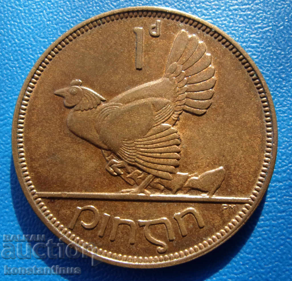 Irlanda - Eyre Lot 1 Penny 1928-35 UNC Rare - 6