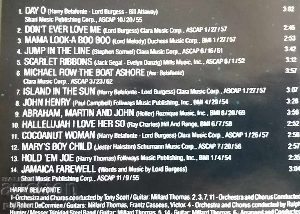 Licitație CD - Harry Belafonte - All the Times Greatest Hits Licitație CD - Harry Belafonte - All the Times Greatest Hits