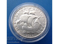 Portugalia 2½ Escudos 1944 UNC Rare