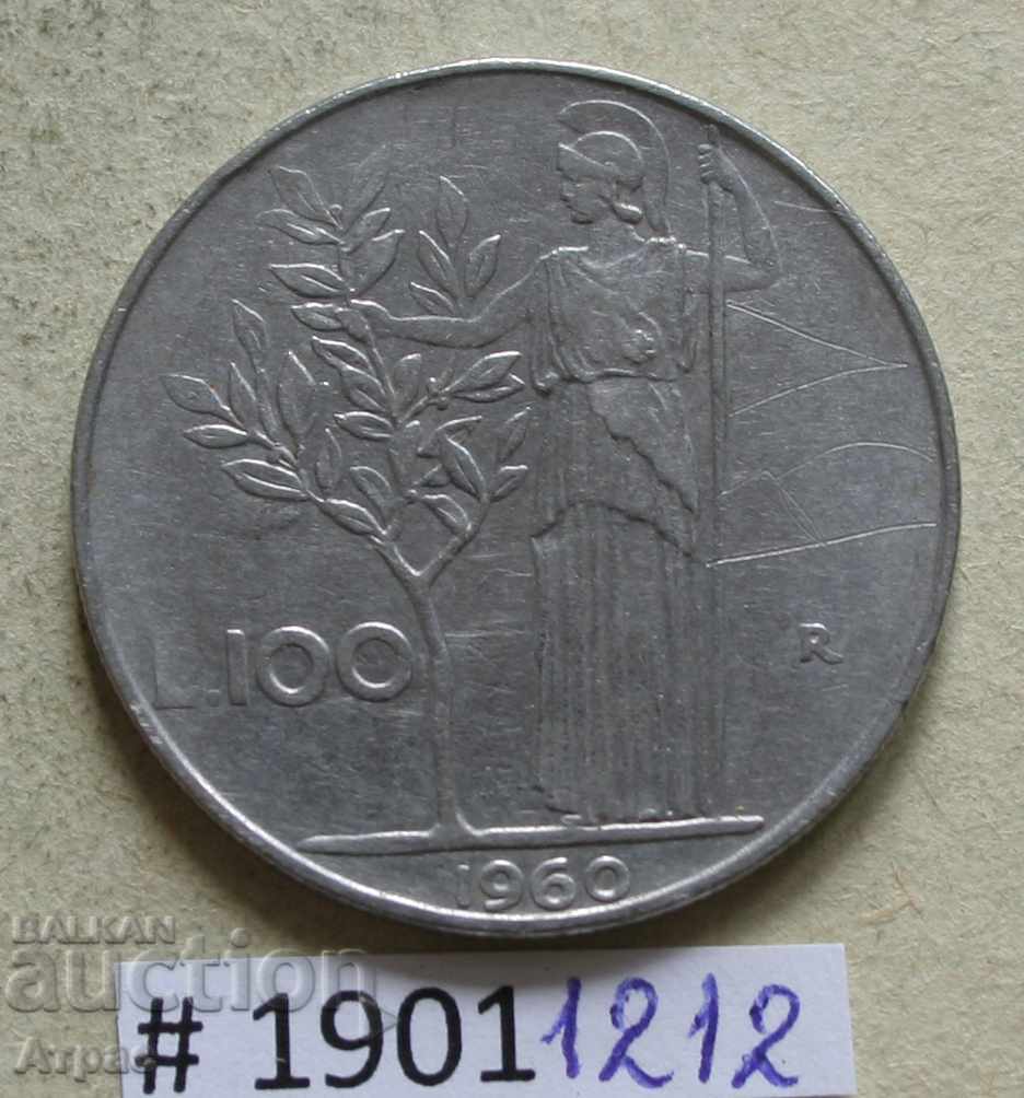 100 de lire sterline 1960 Italia