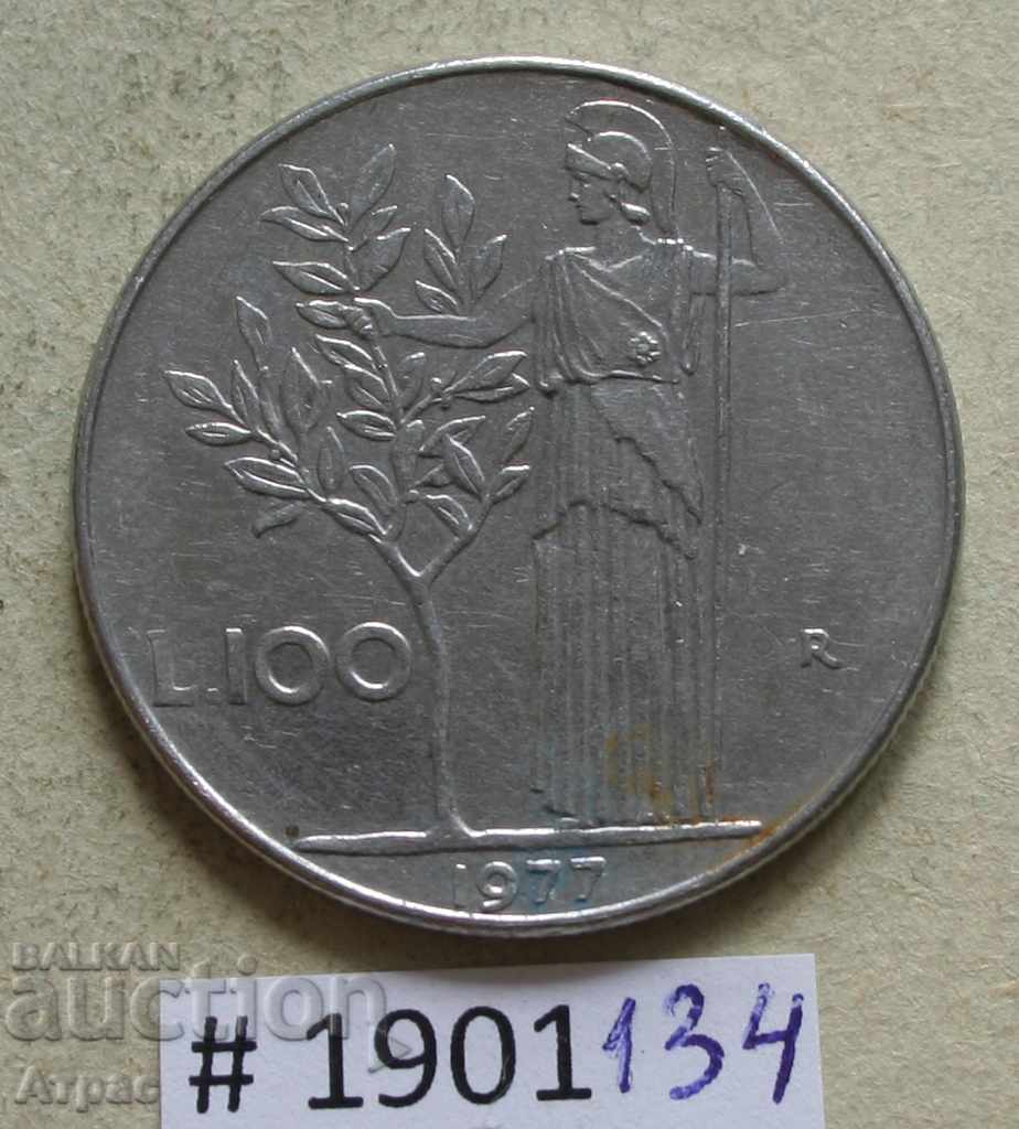 100 de lire sterline 1977 Italia