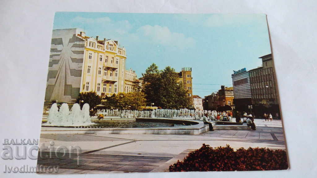 Пощенска картичка Варна Центърът 1982