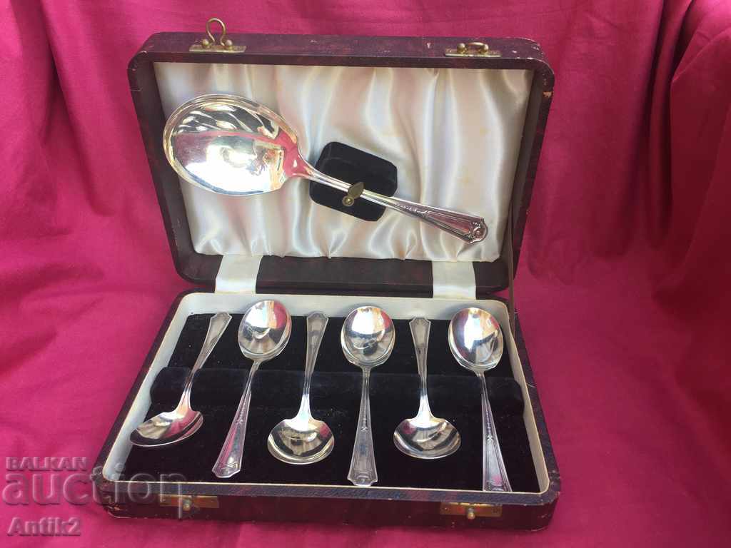 1920years. Assorted Set 6 Spoons for Fruit and Dessert with price 90.00 BGN | € 46.02 1920years. Assorted Set 6 Spoons for Fruit and Dessert with price 90.00 BGN | € 46.02
