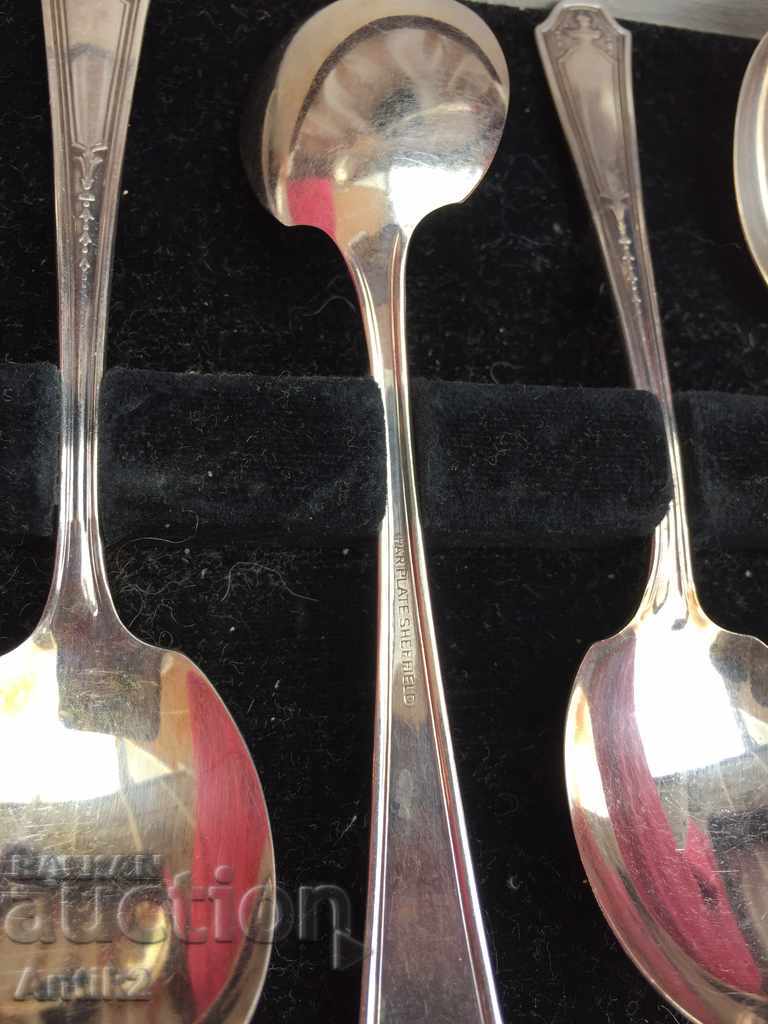 1920years. Assorted Set 6 Spoons for Fruit and Dessert - 7 1920years. Assorted Set 6 Spoons for Fruit and Dessert - 7