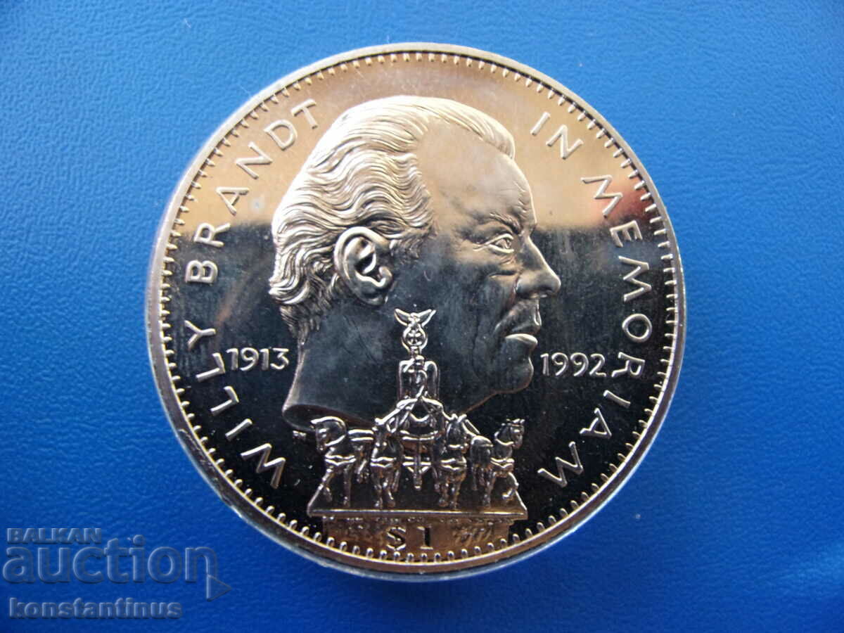 Licitație Liberia 1 dolar 1993 PROOF UNC