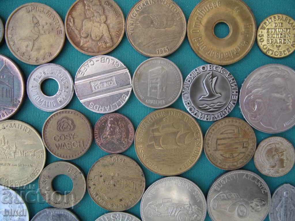 Аукцион 70 броя Жетони-Плакети-Монети XIX-XX век