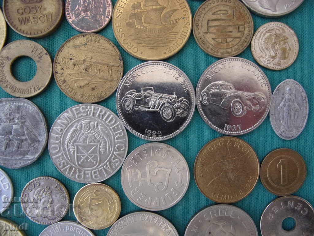 Доставка на 70 броя Жетони-Плакети-Монети XIX-XX век