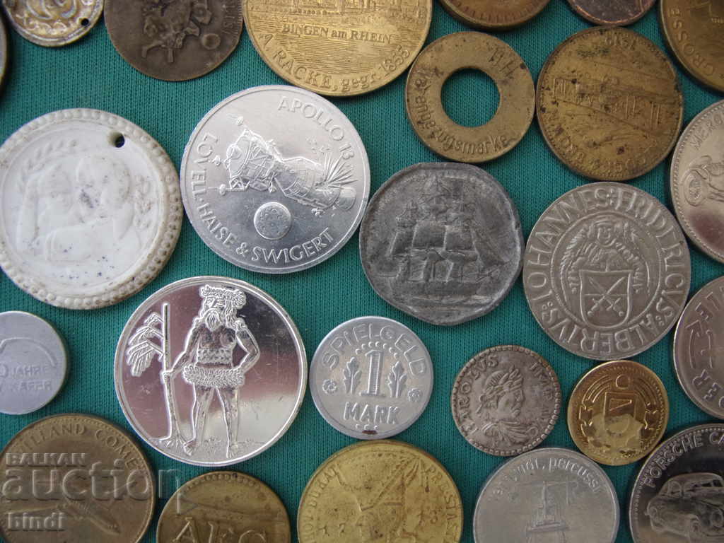 70 броя Жетони-Плакети-Монети XIX-XX век - 5
