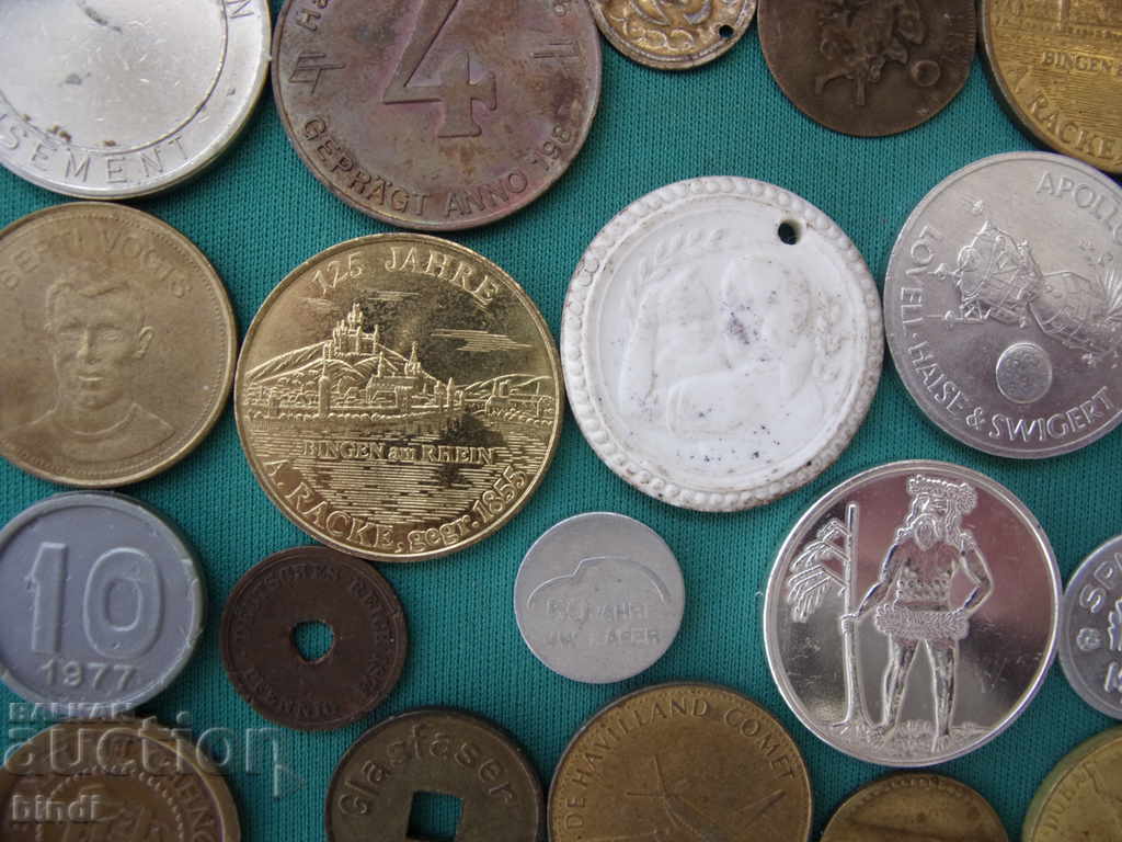 70 броя Жетони-Плакети-Монети XIX-XX век - 6