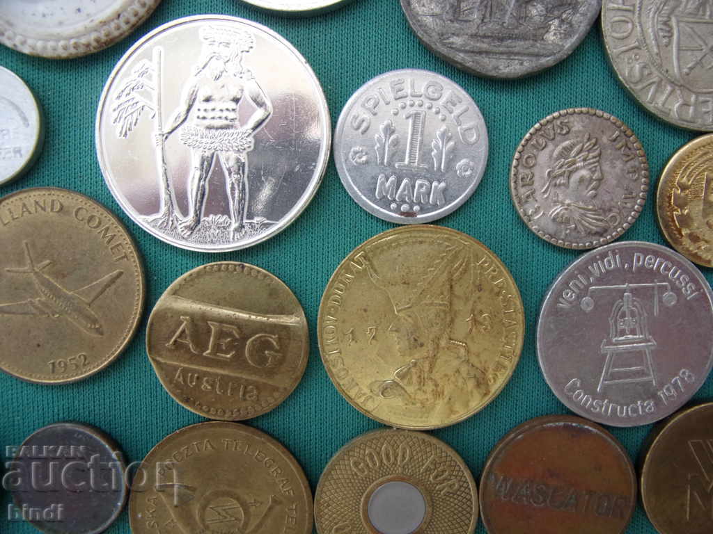 70 броя Жетони-Плакети-Монети XIX-XX век - 7
