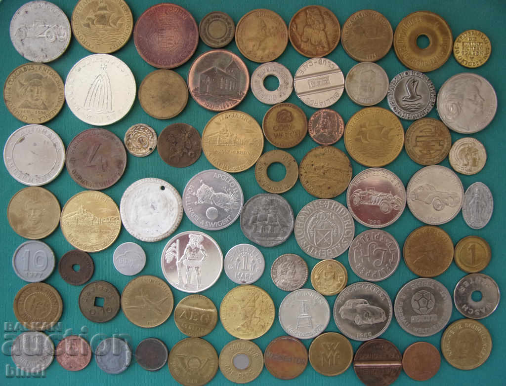 70 τεμάχια νομισμάτων κερμάτων-κερμάτων XIX-XX