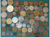 70 de piese de monede monede-monede XIX-XX secole